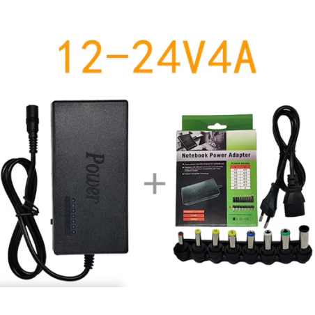 Univerzální napájecí adaptér pro notebook 96 W, 12–24 V