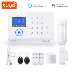 WiFi GSM alarm TUYA PST-WG103T s klávesnicí a displejem