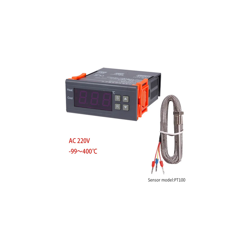 Regulátor teploty PT100 –90 až 400 °C s čidlem