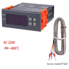 Pt100 -90 - 400 °C Regulátor teploty s čidlem