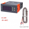 Regulátor teploty PT100 –90 až 400 °C s čidlem
