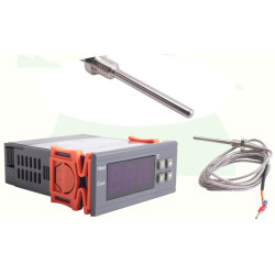 Pt100 -90 - 400 °C Regulátor teploty s čidlem