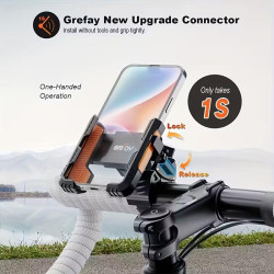 Držák telefonu na kolo - Rychlé uvolnění, 360° rotace