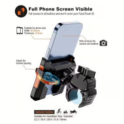 Držák telefonu na kolo - Rychlé uvolnění, 360° rotace